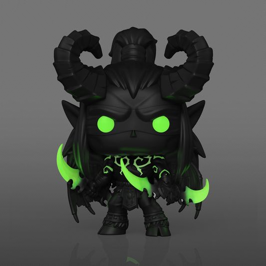 World of Warcraft Illidan Glow Chase Funko Pop Figure Holding Twin Blades of Azzinoth