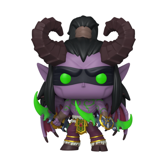 World of Warcraft Illidan Funko Pop Figure Holding Twin Blades of Azzinoth