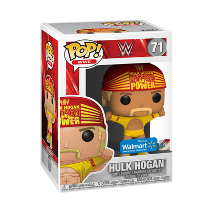 Hulk Hogan WrestleMania 3 Funko Pop! #71 Walmart Exclusive stock photo in-box from WWE