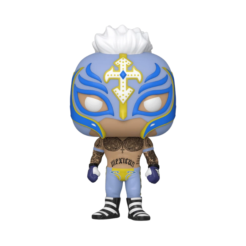 Rey Mysterio Funko Pop! #93 Amazon Exclusive Glow stock photo out-of-box from WWE
