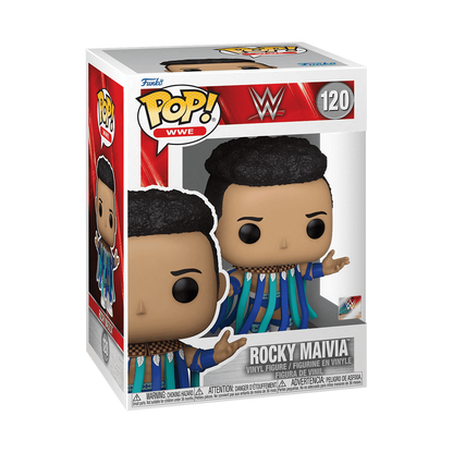 Rocky Maivia Funko Pop! #120 stock photo in-box from WWE