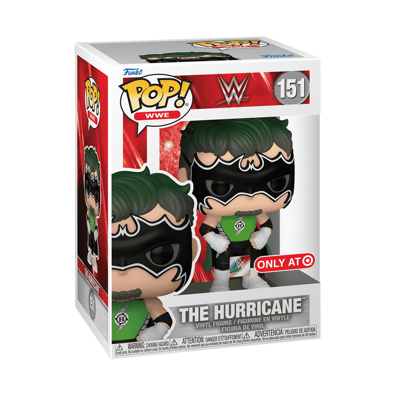 The Hurricane Funko Pop! #151 Target Exclusive stock photo in-box from WWE