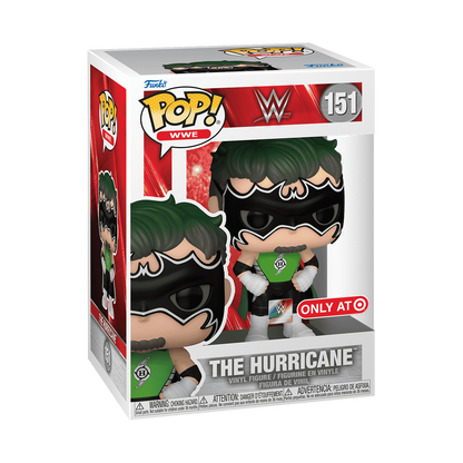The Hurricane Funko Pop! #151 Target Exclusive stock photo in-box from WWE