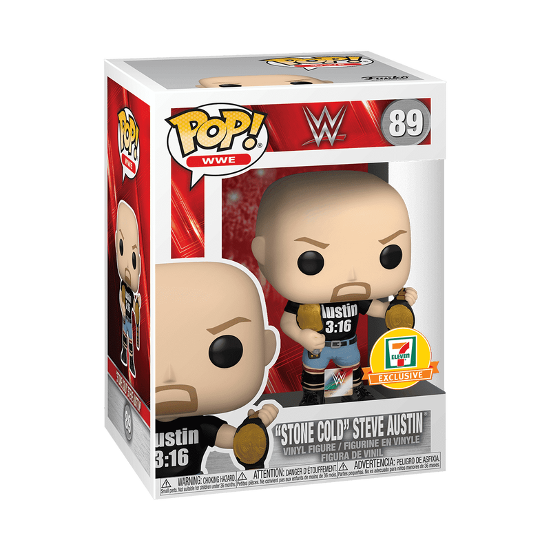 WWE Stone Cold Steve Austin 7-11 Exclusive Funko Pop Packaging