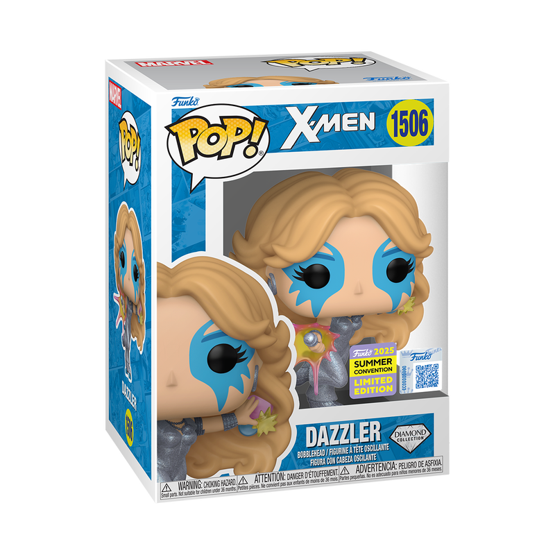 Dazzler Funko Pop! #1506 Funko 2025 Summer Convention Limited Edition Diamond Collection stock photo in-box X-Men
