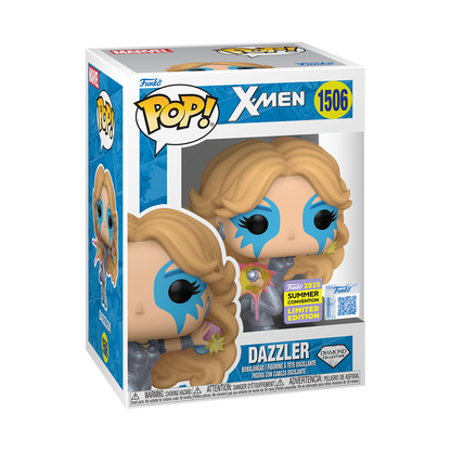 Dazzler Funko Pop! #1506 Funko 2025 Summer Convention Limited Edition Diamond Collection stock photo in-box X-Men
