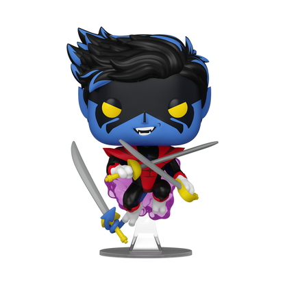 X-Men '97 Nightcrawler Funko Pop Figure Holding Swords