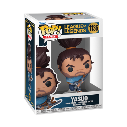 Funko Pop! League of Legends Yasuo #1136 Funko Pop box packaging front view