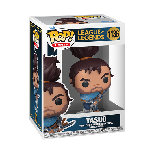 Funko Pop! League of Legends Yasuo #1136 Funko Pop box packaging front view