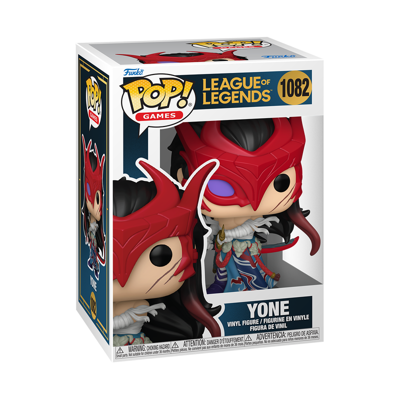 Yone League of Legends Funko Pop Packaging