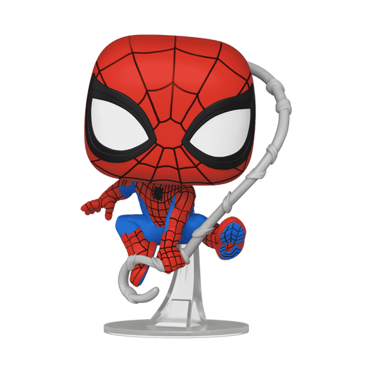 Spider-Man Funko Pop! #1526 stock photo out-of-box from Marvel Animation's Your Friendly Neighborhood Spider-Man