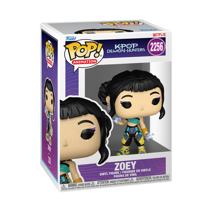 Funko Pop! Kpop Demon Hunters Zoey #2256 Funko Pop box packaging front view